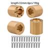 MUHIKRT Brass Weights 6mm 9mm 12mm 15mm 22mm Wheel Hex Hub Widen Adapter for 1/10 RC Crawler 1.9 2.2 Wheels Rims SCX10 TRX4 (22mm) view 2