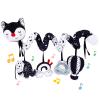 Koty Car Seat Toys, Infant Baby Spiral Plush Activity Hanging Toy for Stroller Bar Pram Crib with Music Box BB Squeaker & Rattles(Black Fox) view 1