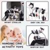 Koty Car Seat Toys, Infant Baby Spiral Plush Activity Hanging Toy for Stroller Bar Pram Crib with Music Box BB Squeaker & Rattles(Black Fox) view 4