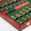 Feiyx Chess Set Folding Metal Chess Set with Retro Copper Plated Metal Chess Pieces & Portable Folding Wooden Chessboard Board Game Gift,Folding Chessboard Beginner Adult Children view 4