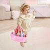 Baby Doll Cradle Bassinet Portable Doll Carrier Carry Bag Doll,Baby Doll Accessories Playset,Soft Pillow Quilt Bear,for 8-9-10-11-12 Inch Smaller Alive Baby Doll,Pretend Play Toy (Heart Pattern) view 3