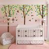 128 x 82inch Giant Jungle Forest Tree Wall Decals Birds Wall Stickers Green Leaves Wall Murals Decor for Kids Bedroom Nursery Living Room Office Home Decoration (Brown) view 2
