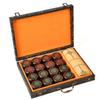 Feiyx Chinese Chess Set Foldable Board Portable Chinese Chess Game Set Strategy Board Games 2 People Game,Chinese Chess Set with Chessboard Folding (Color : A) view 1