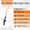 Tiny Spincast Fidget Novelty Reel by ProFISHiency | Mini Pocket Combo, Collapsible to 14", Extends to 20" | Office Desk Gag Gift White Elephant Toy | (Casting Practice, Reduce Stress, Have Fun),Black view 2