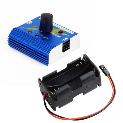 Wishiot 3CH Digital Servo Tester ESC Checker CCPM Consistency Speed Controler + 4 Cell AA Battery Holder Case for Helicopter Car