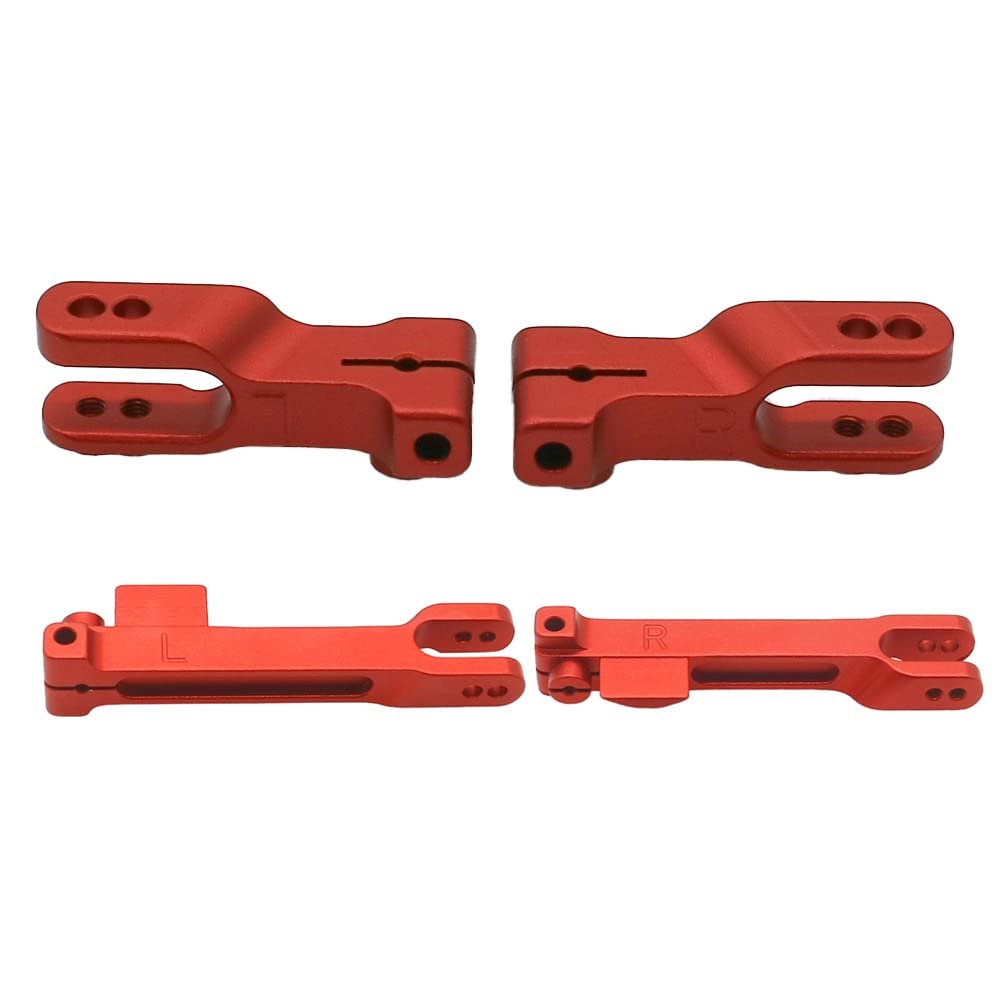 RCAWD 4X Full Aluminum Alloy Sway Bar Arms,Front Rear for 1/7 Traxxas UDR Unlimited Desert Racer 85086-4(Red)