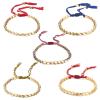 HL-UPS Tibetan Buddhism Women's Bracelets, Handmade Tibetan Buddhism Creative Brass Beads Colorful Rope Colorful Bracelets For Women Men Handmade Lucky Buttons Bracelets (Red, adjustable) view 4
