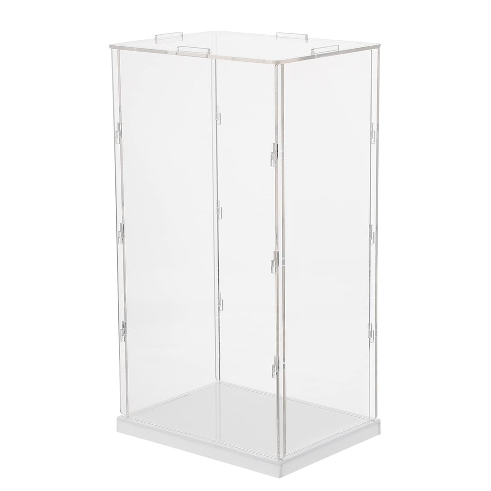 Alipis 1pc Acrylic Display Box Plastic Models Table top Display case Plastic Stands Model case Action Figure Shelf Clear Action Figure Showcase White Shoe Box Toy