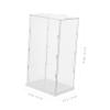 Alipis 1pc Acrylic Display Box Plastic Models Table top Display case Plastic Stands Model case Action Figure Shelf Clear Action Figure Showcase White Shoe Box Toy view 2