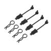 4Pcs Rubber Body Clip Retainer Shell Fixed Buckle Lock AR390178 for 1/7 1/8 ARRMA Mojave Limitless Typhon Kraton RC Car ( Color : Black ) view 1