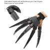 mumisuto Halloween Articulated Fingers,3D Printed Articulated Finger Extensions Wearable Skeleton Bone Claw Hand for Decoration Party (Right Hand) view 2