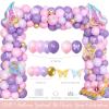 Fiesec Butterfly Birthday Decorations, Butterfly Party Decorations, Flower Themed Party Supplies Backdrop Pink Purple Gold Balloon Garland Kit Glitter Banner Tablecloth Cake Cupcake Topper Cutouts view 3