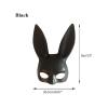 UICIOP Cute Bunny Mask - Christmas & Halloween Party Mask (Black) view 3