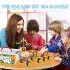 170 Pcs Building Toys for Kids Ages 4-8 with Toy Box Storage, Idea Guide, Building Blocks STEM Toys for 3 4 5 6 7 8 9 Year Old Creative Kids Activity, Christmas Birthday Gifts for Boys Girls view 3