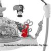 Replacement Parts for Fisher-Price Animal Activity Jumperoo - FFJ00 ~ Replacement Red Elephant Linkable Toy view 4