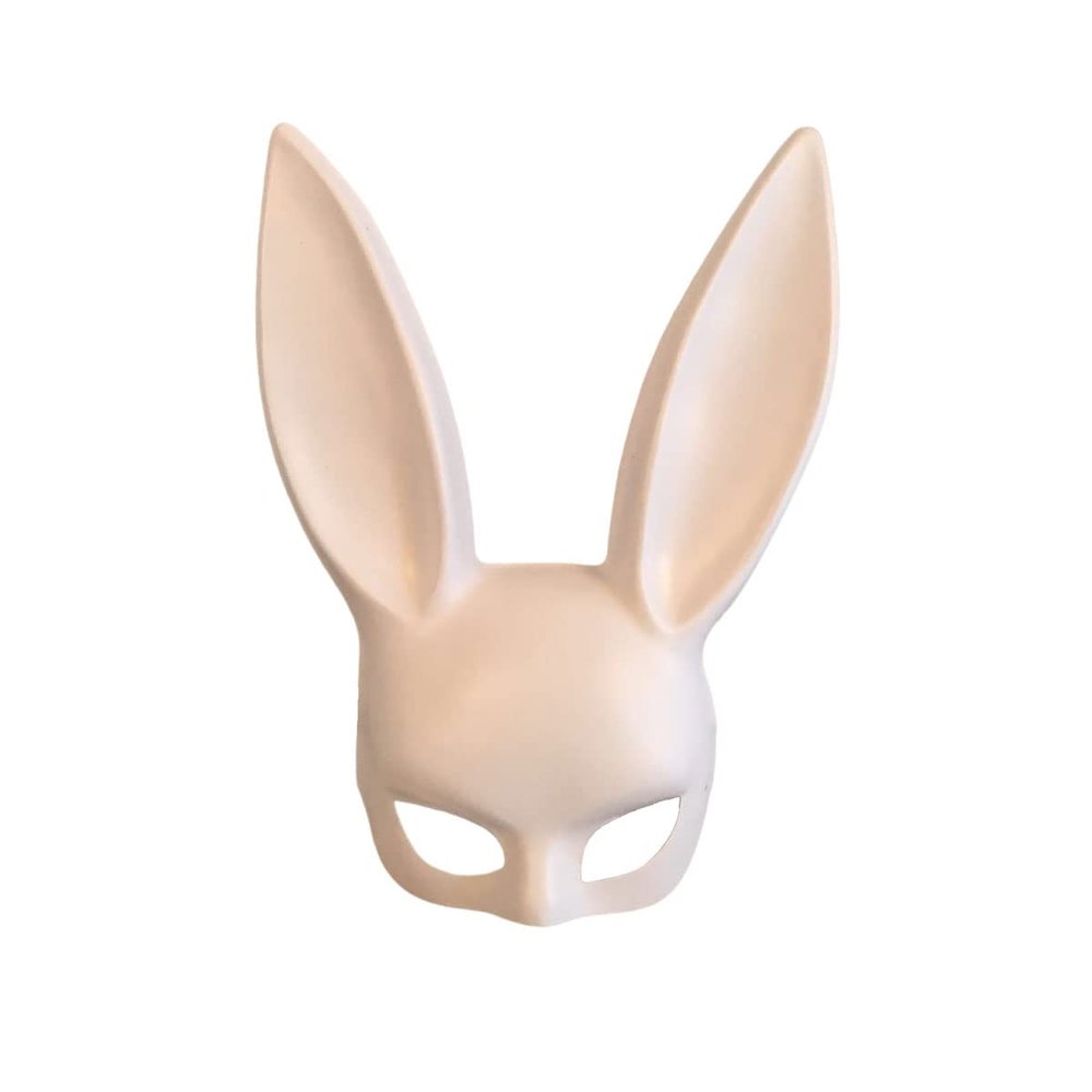 UICIOP Cute Bunny Mask - Christmas & Halloween Party Mask (White)