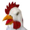 Totority Chicken Head Mask Plush Rooster Costume Hat Realistic Animal Mask for Halloween Cosplay Party Prank Photo Prop Portable Size view 1