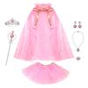 BesJonie Princess Dresses for Girls,Princess Dress Up Clothes Cape Skirt Toys for 3 4 5 6 Year Old Girl Birthday Gift Ideas (Pink) view 1