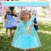 BesJonie Princess Dresses for Girls,Princess Dress Up Clothes Cape Skirt Toys for 3 4 5 6 Year Old Girl Birthday Gift Ideas (Blue Snowflake) view 4