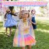 BesJonie Princess Dresses for Girls 4-6,Princess Dress Up Clothes Cape Skirt Toys for Girls,Easter Birthday Gift for Girl 3-6 view 4