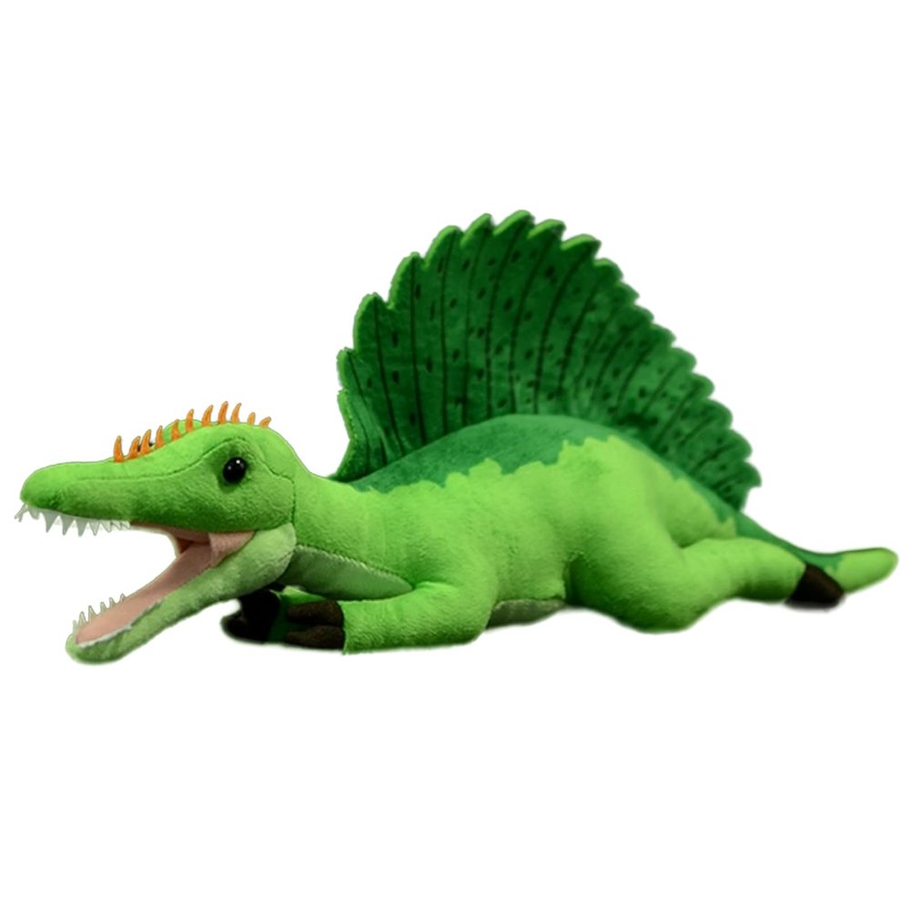 FRANKIEZHOU Lifelike Spinosaurus Stuffed Animal-Green 17.7" Realistic Dinosaur Plush Toys for Kids,Gifts for Kids