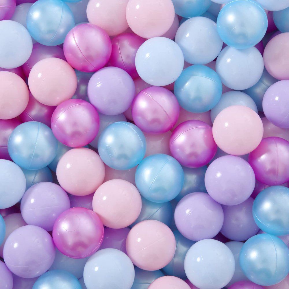 Ball Pit Balls for Kids, 100 170 500 Crush Proof Ball Pit Balls Plastic Toy Balls for Ball Pits, BPA Phthalate Free Children's Pool Water Toys for Boys Girls Ball Pits, Party with Mix 5 Color
