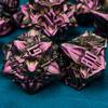 ARUOHHA DND Metal Dice Set Purple Red Leaf Design Polyhedral Dice with Box, 7PCS D and D Dice RPG Role Playing Games D20 D12 D10 D8 D6 view 2