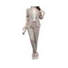Pencil Jacket Set Office Two Piece Plaid Casual Women Spring and Autumn Cool Trousers XXL view 1