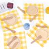 Pillowhale Wooden Toy Plates and Dishes Set,Play Kitchen Cutlery and Plate Set,21Piece Kids Kitchen Playset Accessories for Toddlers Boys Girls Ages 3+ view 4