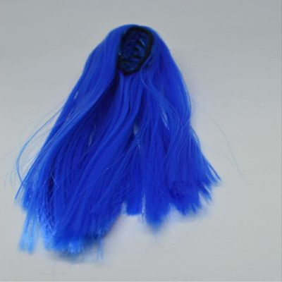 1/6 Scale Woman Hair Wig Multi Color for 12" Female HT Kumik Head Sculpt Doll (Blue)