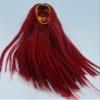 1/6 Scale Woman Hair Wig Multi Color for 12" Female HT Kumik Head Sculpt Doll (Red Straight) view 1