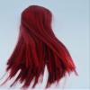 1/6 Scale Woman Hair Wig Multi Color for 12" Female HT Kumik Head Sculpt Doll (Red Straight) view 2