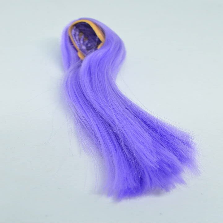 1/6 Scale Woman Hair Wig Multi Color for 12" Female HT Kumik Head Sculpt Doll (Purple)