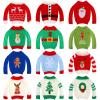 Zubebe 12 Pieces Christmas Accessories Clothes, Christmas Doll Sweater, Doll Knitted Clothing with Santa Xmas Tree Elk Snowman Print for Christmas Doll Outfit Accessory Decor, 12 Styles (Cute) view 1