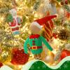 Zubebe 12 Pieces Christmas Accessories Clothes, Christmas Doll Sweater, Doll Knitted Clothing with Santa Xmas Tree Elk Snowman Print for Christmas Doll Outfit Accessory Decor, 12 Styles (Cute) view 4