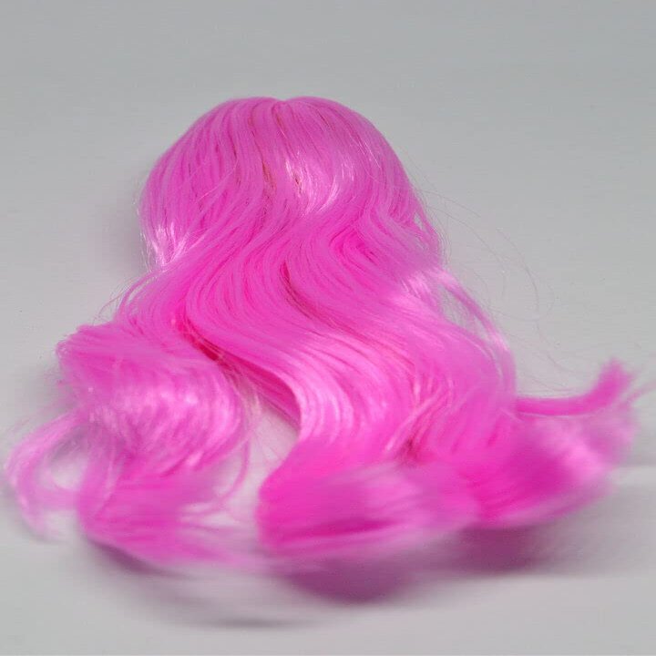 1/6 Scale Woman Hair Wig Multi Color for 12" Female HT Kumik Head Sculpt Doll (Pink)
