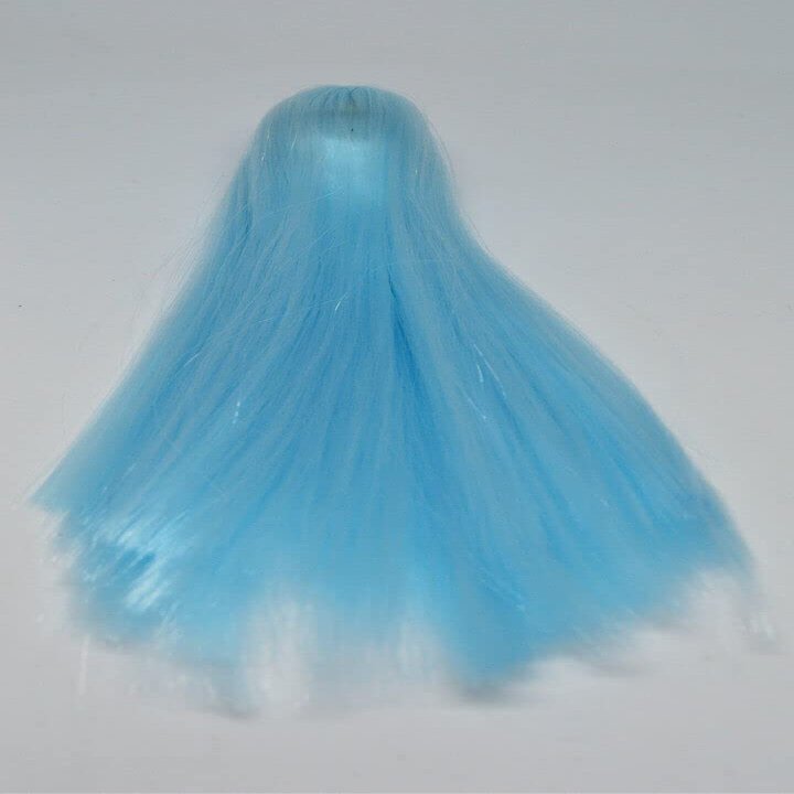 1/6 Scale Woman Hair Wig Multi Color for 12" Female HT Kumik Head Sculpt Doll (Light Blue)