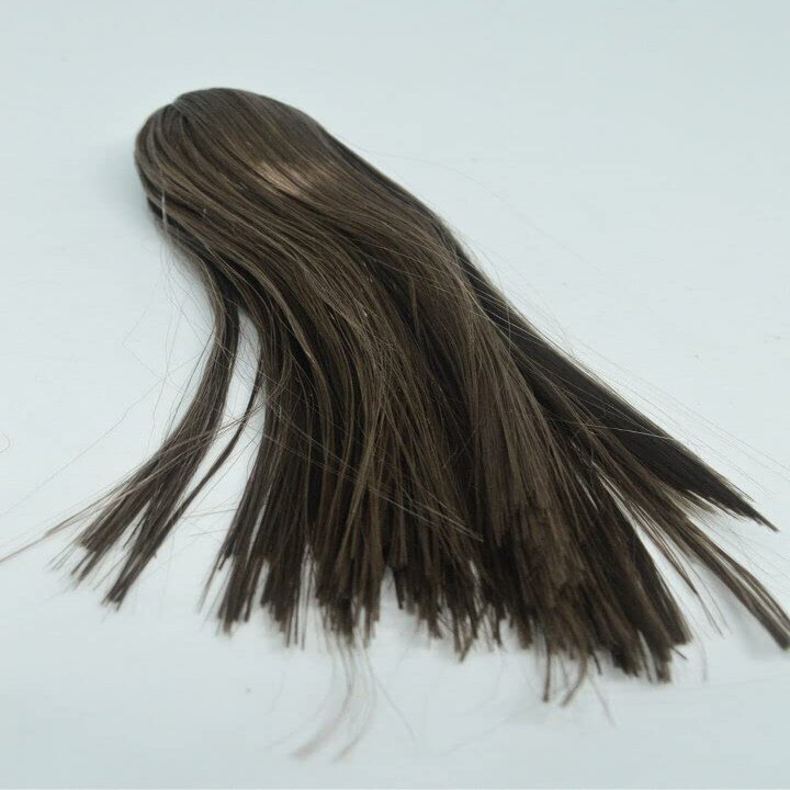 1/6 Scale Woman Hair Wig Multi Color for 12" Female HT Kumik Head Sculpt Doll (Coffee Straight)