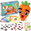 GiftAmaz Social Emotional Learning Toys - Big Feelings Carrot Social Emotional Games for Kids - 26 Facial Expressions, 10 Educational Flashcard - Preschool Learning Activities Birthday for Kid 3-6 view 1