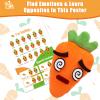 GiftAmaz Social Emotional Learning Toys - Big Feelings Carrot Social Emotional Games for Kids - 26 Facial Expressions, 10 Educational Flashcard - Preschool Learning Activities Birthday for Kid 3-6 view 4