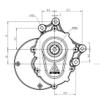 24V 250W Stroller Brushed Gear Motor with Gearbox 120RPM 75RPM Long Length Shaft for Wheelchair Bike(75 RPM) view 2