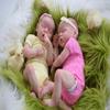 Pinky Reborn Dolls Twins-18 Inch Lifelike Baby Dolls, Cloth Body Eyes Closed Sleeping Newborn Babe Looks Realistic Real Baby Dolls Child Toys Xmas view 1