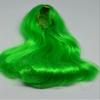 1/6 Scale Woman Hair Wig Multi Color for 12" Female HT Kumik Head Sculpt Doll (Green) view 2