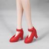 Gazechimp Plastic Girl Doll Shoes for Blythe Licca//Azone Dress Up Outfits Accs , Red view 2