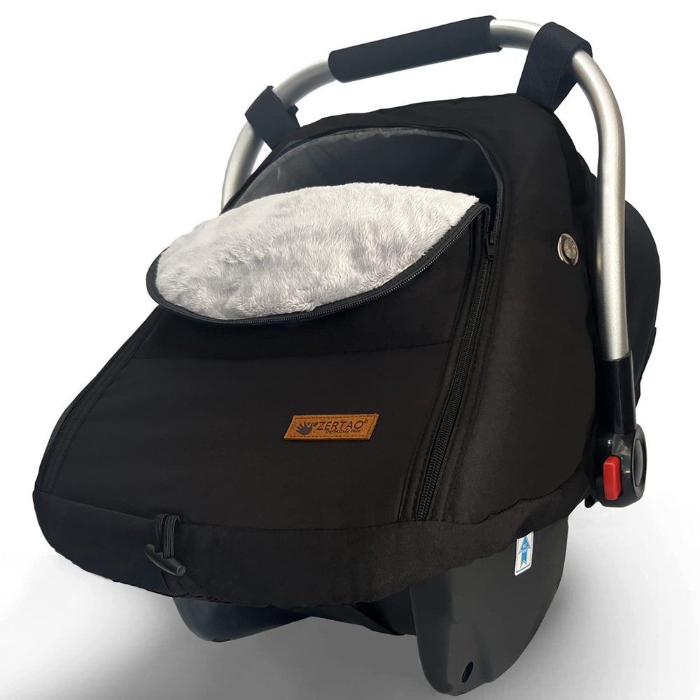 Car Seat Cover for Babies Winter - Baby Car Seat Covers Universal Cold Weather Shield,Warm and Cozy Carseat Covers Canopy Water Resistant for Baby Protection Car Seat Covers for Infant Car Seat
