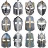 Frienda 12 Pcs Knight Masks for Kids Medieval Party Decor Paper Knight Helmets Masquerade Mardi Gras Mask Costume Gift Accessories view 1
