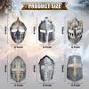 Frienda 12 Pcs Knight Masks for Kids Medieval Party Decor Paper Knight Helmets Masquerade Mardi Gras Mask Costume Gift Accessories view 2