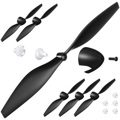 Hanaive 6 Sets RC Plane Propellers Compatible with TR-C385 and TR-C285G Propellers RC Airplane Carbon Fiber Nose Cone Compatible with Prop Savers and Adapters