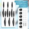 Hanaive 6 Sets RC Plane Propellers Compatible with TR-C385 and TR-C285G Propellers RC Airplane Carbon Fiber Nose Cone Compatible with Prop Savers and Adapters view 2