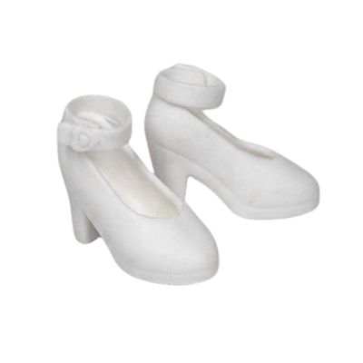 Gazechimp Plastic Girl Doll Shoes for Blythe Licca//Azone Dress Up Outfits Accs , White